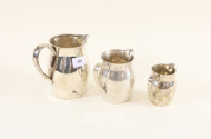 3 versch. Henkelkrüge, 925er
