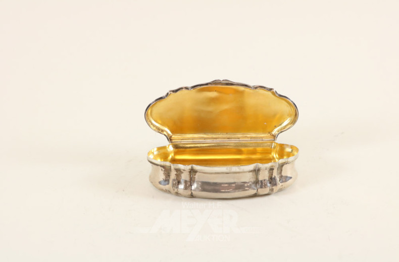 Tabatiere, Silber, 19 Jh. mit