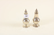 Paar Gewürzstreuer, 925er Sterling-