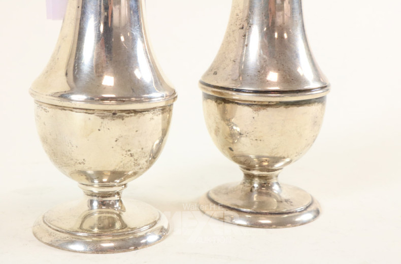 Paar Gewürzstreuer, 925er Sterling-