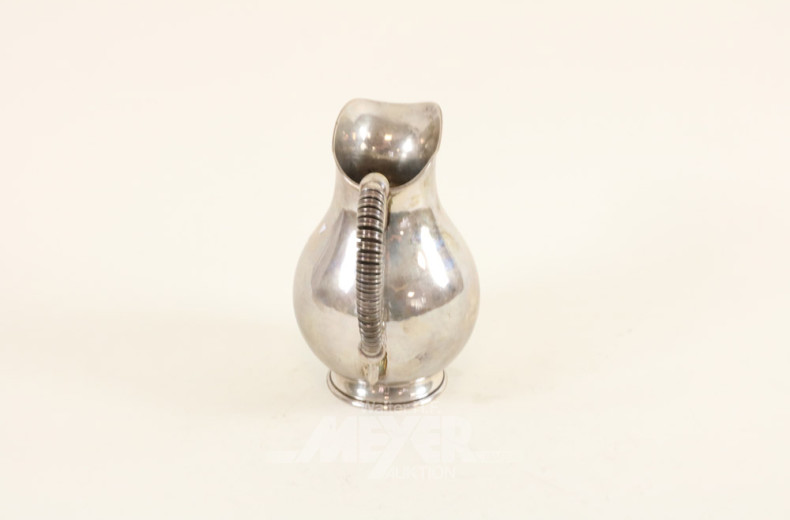Milchkännchen, Silber, ca. 330 g.