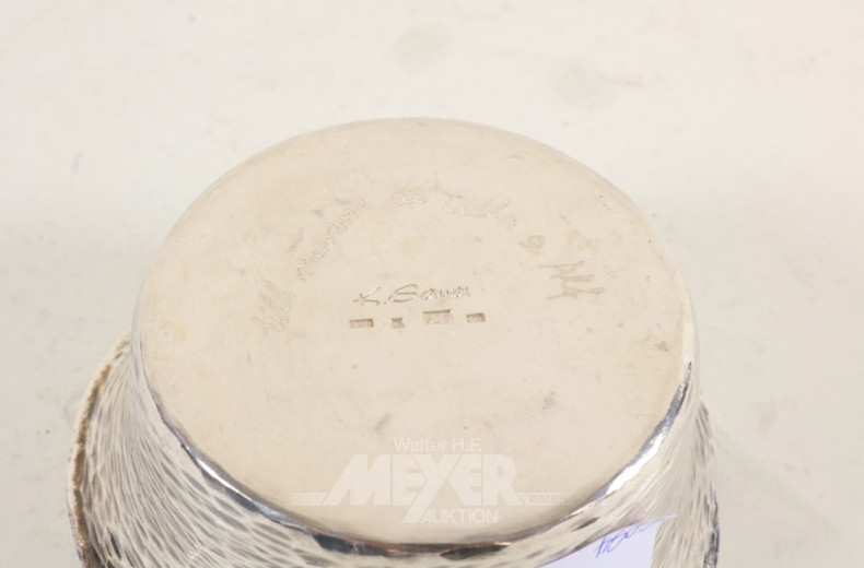 Fingerschale, 925er Silber, mit Widmung