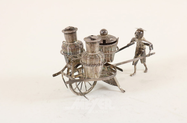 kl. asiat. Figur mit beladener