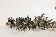 Sammlung Miniatur-Kutschen, ca. 6 Stück