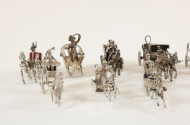 Sammlung Miniatur-Kutschen, ca. 10 Stück