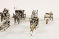 Sammlung Miniatur-Kutschen, ca. 10 Stück