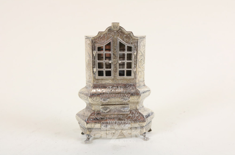 Miniaturmöbel-Einrichtung, Silber,