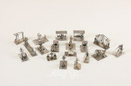 Sammlung Miniaturfiguren, Silber,