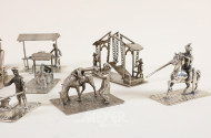 Sammlung Miniaturfiguren, Silber,