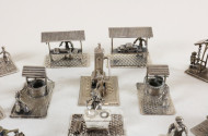 Sammlung Miniaturfiguren, Silber,