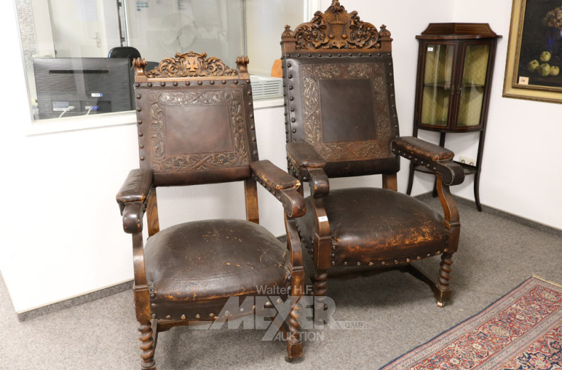 Paar Bürgermeisterstühle