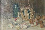 Gemälde ''Stillleben mit Zwiebeln''