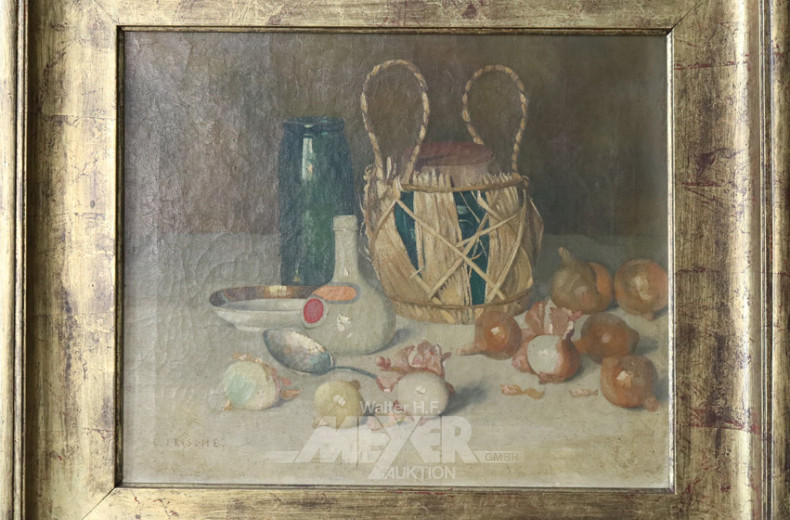 Gemälde ''Stillleben mit Zwiebeln''