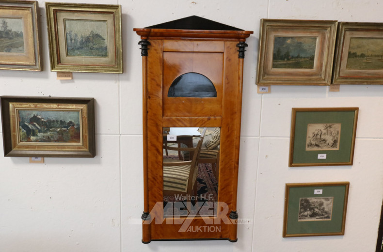 Spiegel, Biedermeier, Kirschbaumfurnier