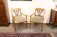 Paar Biedermeier-Armlehnstühle,