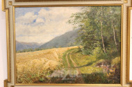 Gemälde ''Forstweg am Kornfeld''