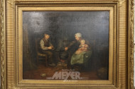 Gemälde ''Bauernpaar mit Kind''