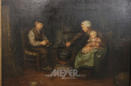 Gemälde ''Bauernpaar mit Kind''
