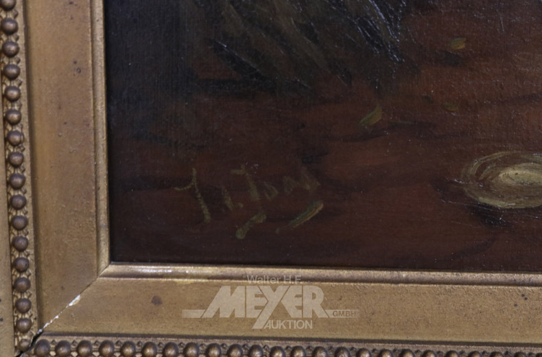 Gemälde ''Bauernpaar mit Kind''