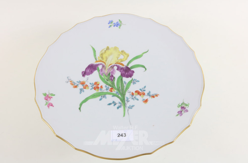 Porz.-Tortenplatte mit Standfuß