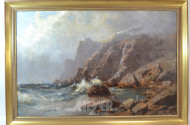 Gemälde ''Felsenküste''