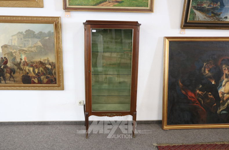 kl. schwedische Standvitrine, Mahagoni