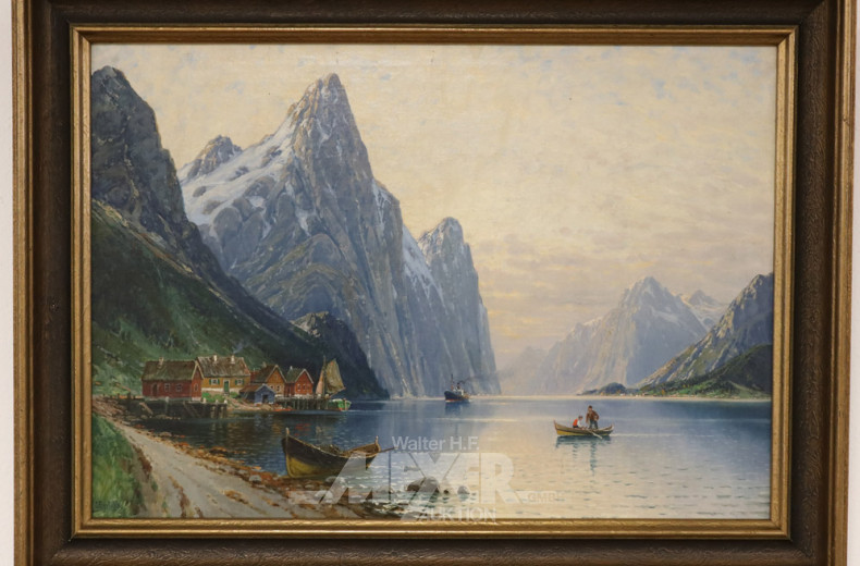 Gemälde, ''Fjordlandschaft'' (Sognefjord)