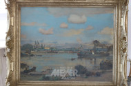 Gemälde ''Rheinlandschaft bei Koblenz
