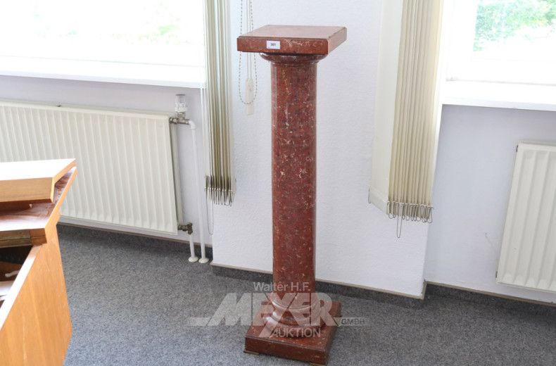 Mamor-Blumensäule, Höhe: ca. 110 cm