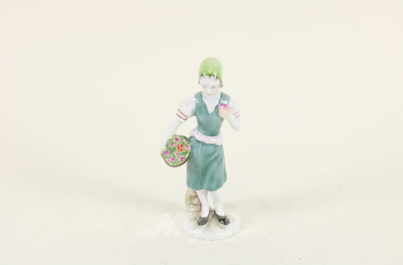 Porzellan-Figur ''Blumenverkäuferin''
