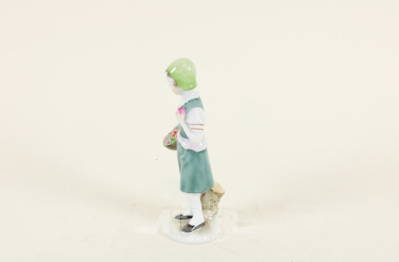 Porzellan-Figur ''Blumenverkäuferin''