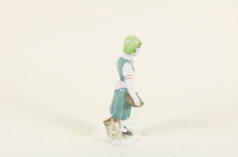 Porzellan-Figur ''Blumenverkäuferin''