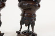 2 chin. Räuchergefäße, Bronze