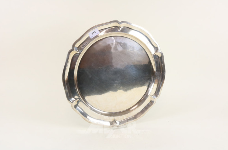 Silbertablett, 925er Sterling-Silber,