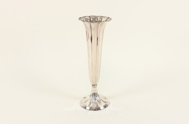 gr. Vase, 800er Silber, gefüllt,