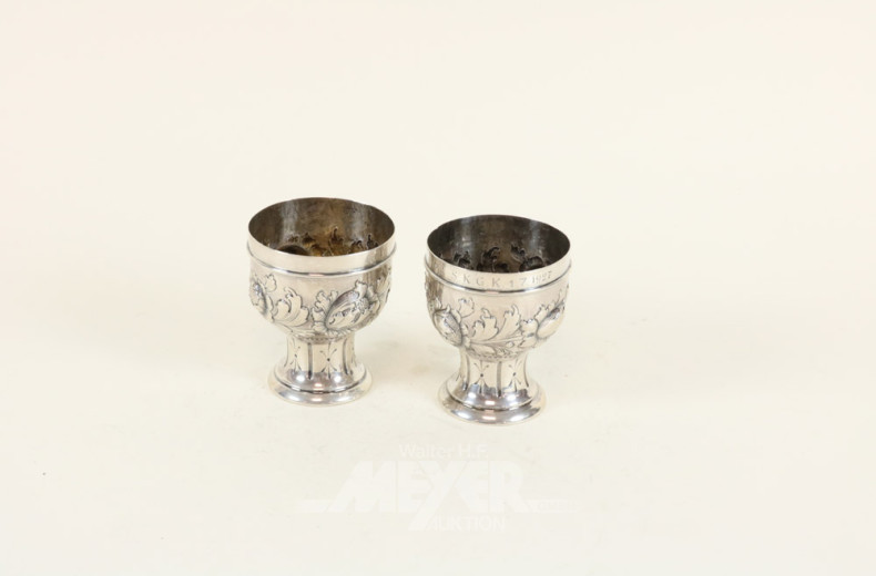 Hochzeitsbecher, 13-lötiges Silber,