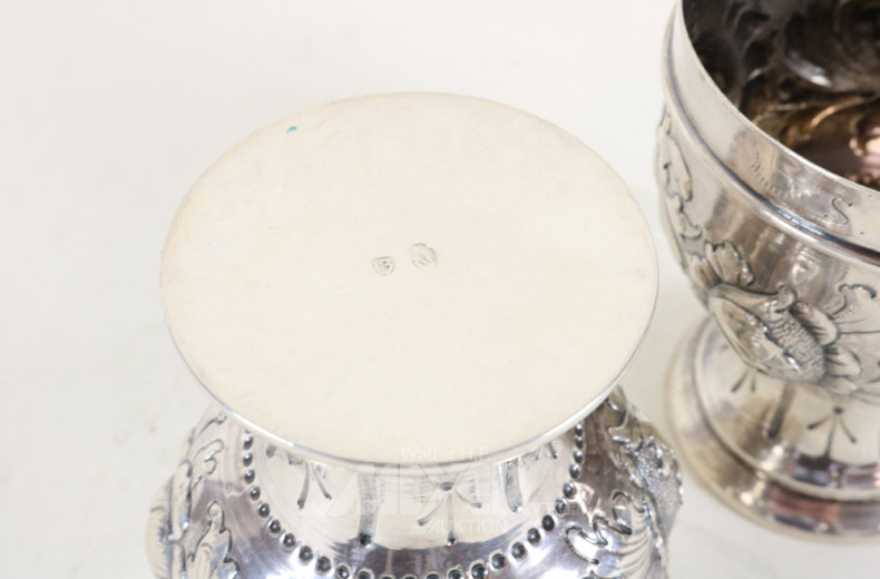 Hochzeitsbecher, 13-lötiges Silber,