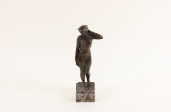 kl. Bronze Statuette ''weibl. Akt''