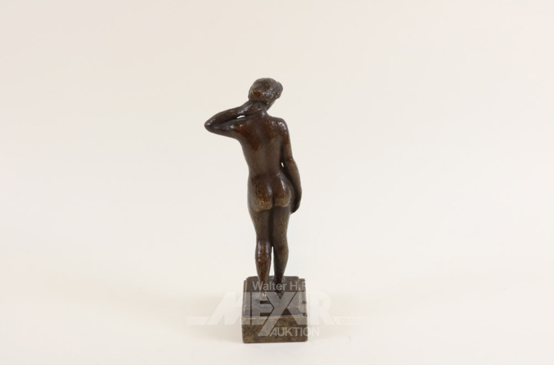kl. Bronze Statuette ''weibl. Akt''