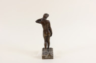 kl. Bronze Statuette ''weibl. Akt''