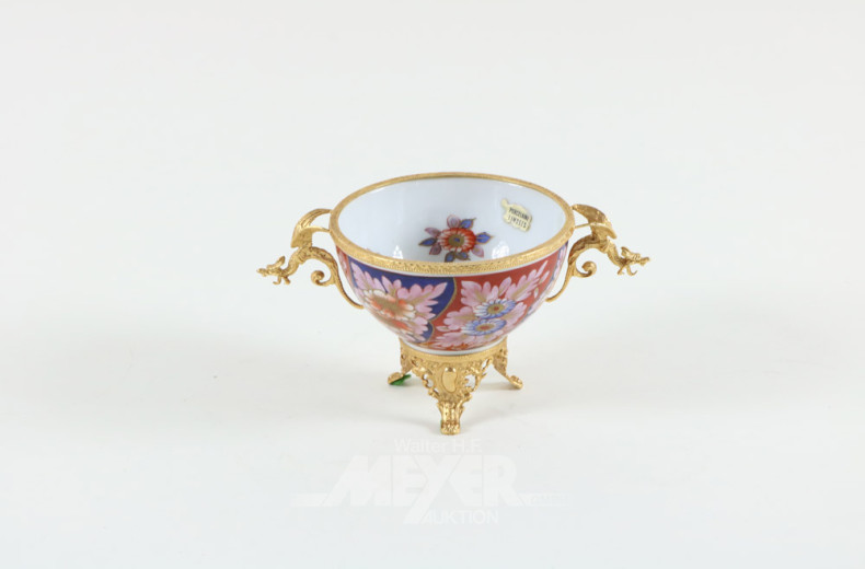 kl. Porzellan-Standfuß-Schale, LIMOGES