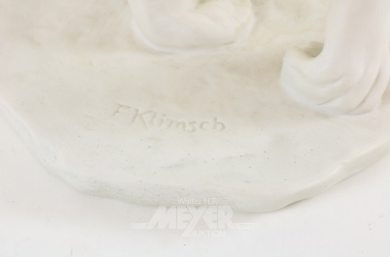 gr. Porz.-Figur ''hockender Weibl. Akt''