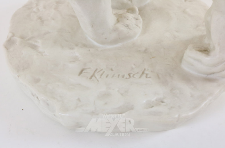 gr. Porz.-Figur ''hockender Weibl. Akt''