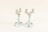 Paar Tisch-Kerzenleuchter HEREND,
