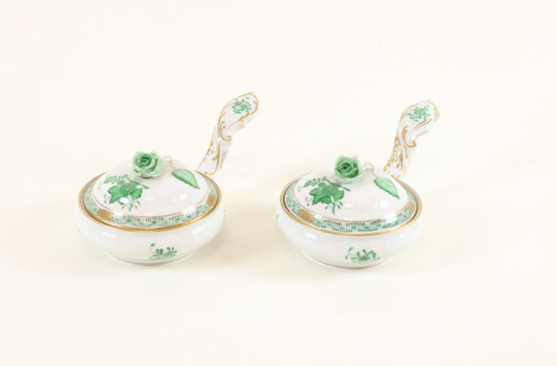 Paar Porz.-Zucker-Deckeldosen