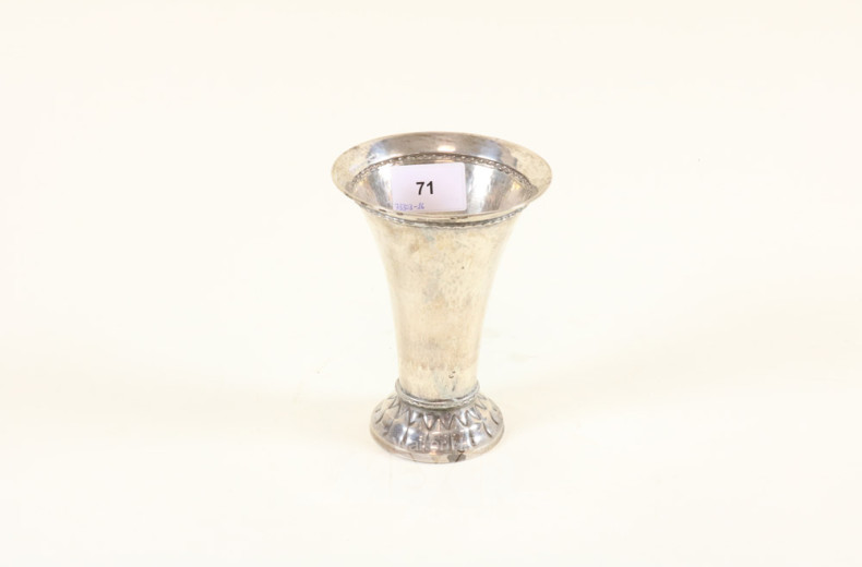 Pokalvase, 800er Silber, ca. 150 g.