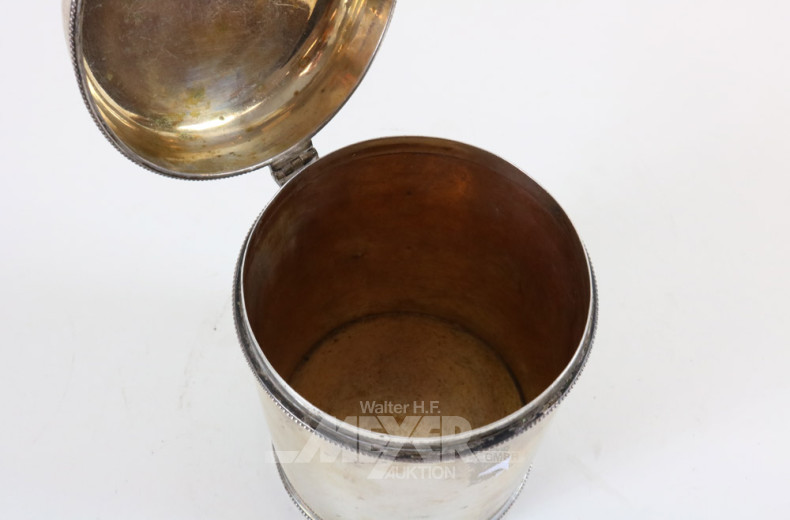 Deckeldose, Silber, Gebrauchsspuren