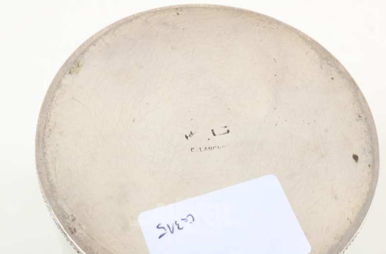 Deckeldose, Silber, Gebrauchsspuren