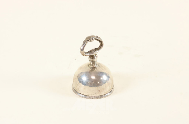 kl. Tischglocke, Silber, ca. 100 g.