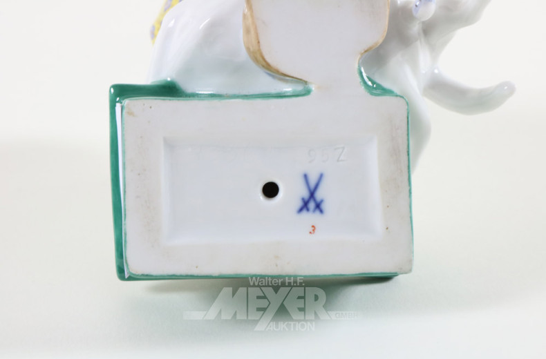 Porz.-Figur ''Mädchen mit Katze''